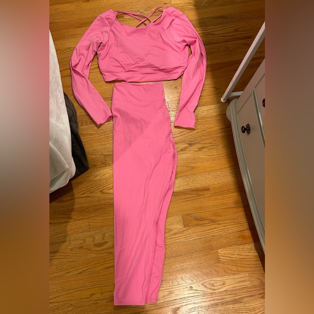 Plus Size Workout Set- Pink